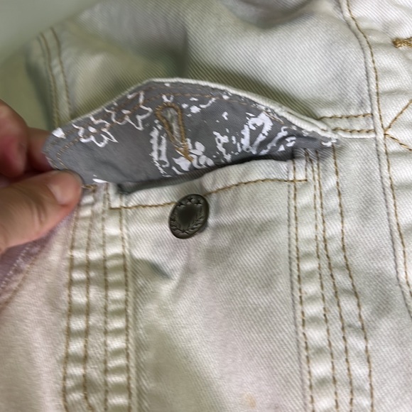Free People Off-White Denim Jacket, XS - Picture 4 of 10